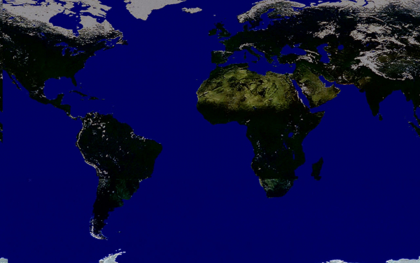 Вид земли из космоса