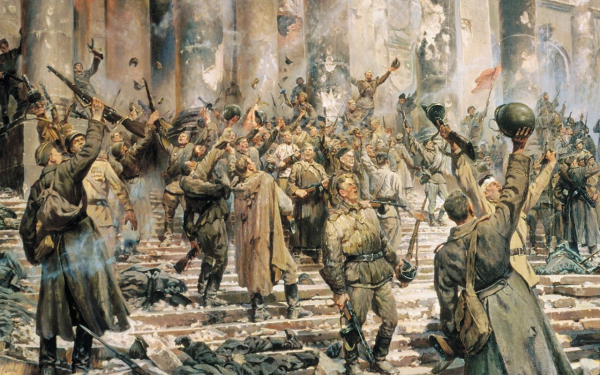 Советские солдаты в Берлине