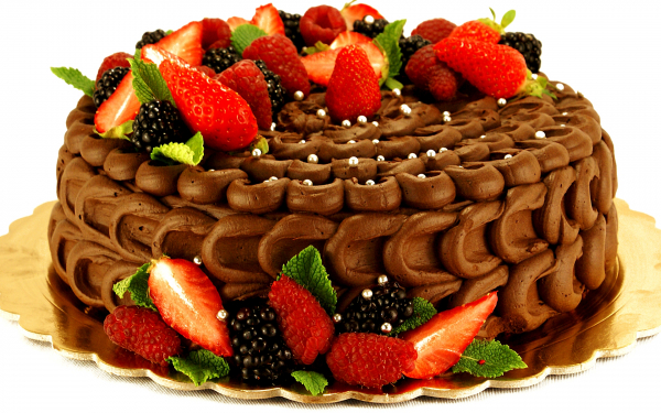 Торт с ягодами