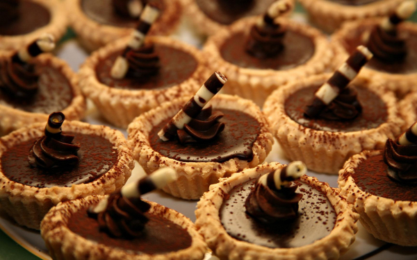 Пирожное с шоколадом