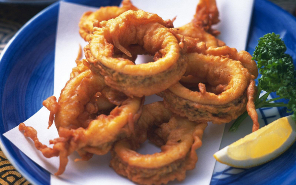 Жареные кальмары