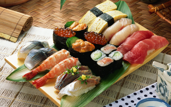 Морепродукты по японски