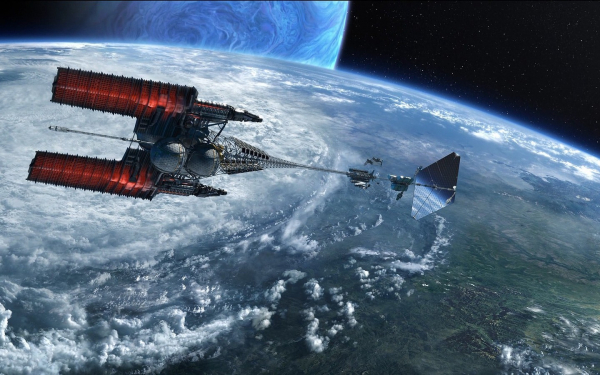 Космический корабль над Пандорой