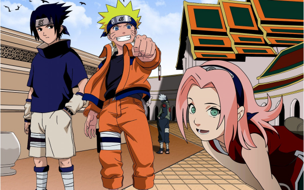 Наруто, Саскэ и Сакура