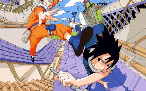 Наруто и Саскэ