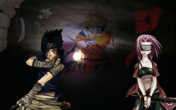 Саскэ, Наруто и Сакура