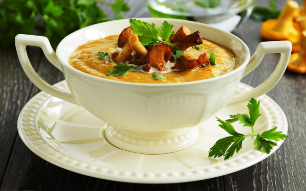 Суп пюре с грибами