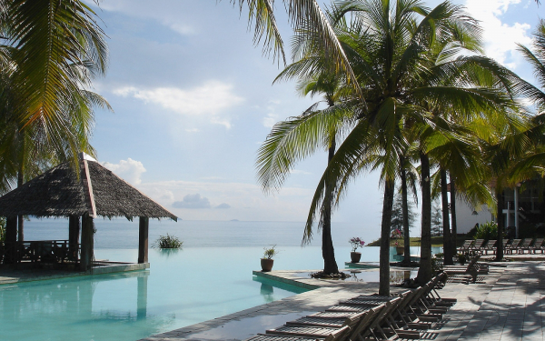 Кипр, море, пальмы