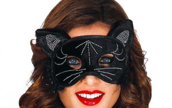 Маска черная кошка