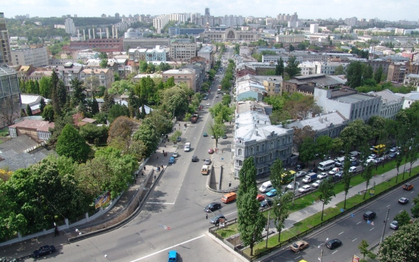 Киев вид сверху