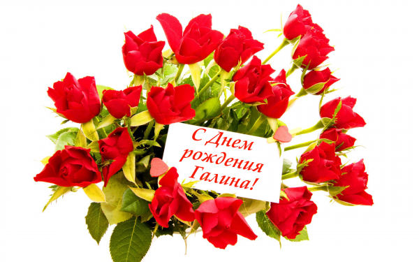 С днем рождения Галина