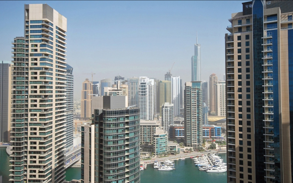 Небоскребы города Дубай