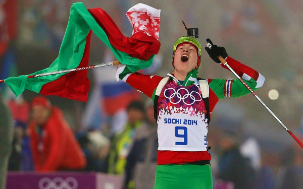 Дарья Домрачева на золотом финише в Сочи