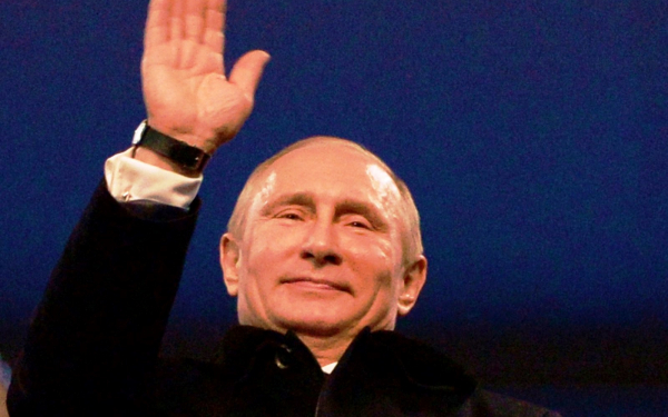 Президент России Владимир Путин на открытии олимпиады в Сочи