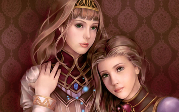 Две  девушки