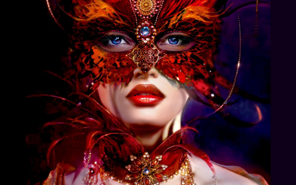 Девушка в маске