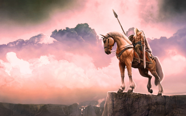 Богатырь на коне
