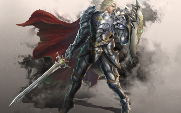 Воин в доспехах