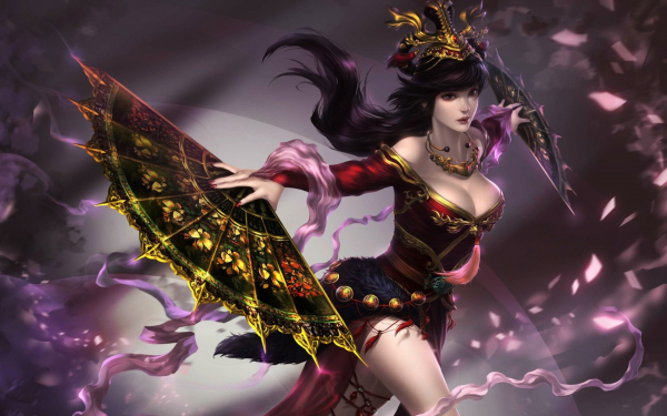 Девушка азиатка фэнтези