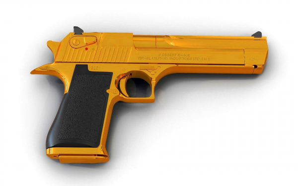 Пистолет Desert Eagle золотой