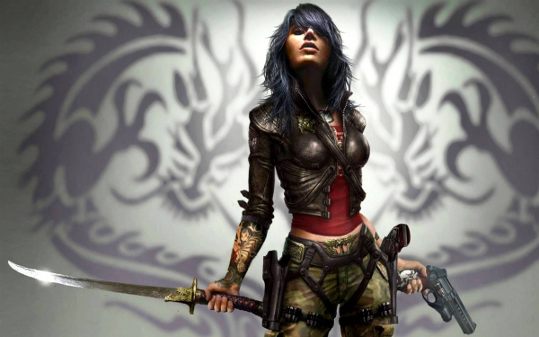 Девушка с оружием