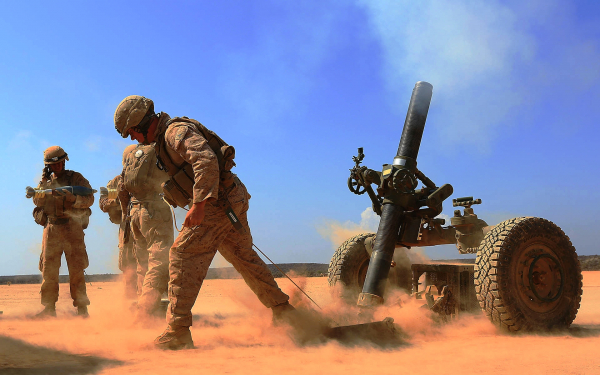 Солдаты минометчики