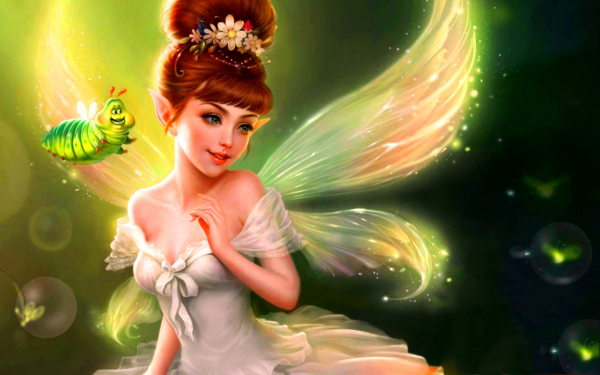 Фея и светлячки