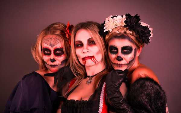 Праздничный макияж Хэллоуина