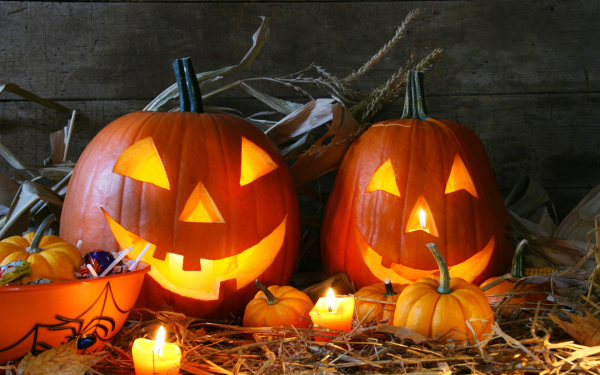 Тыквы осеннего праздника Хэллоуина