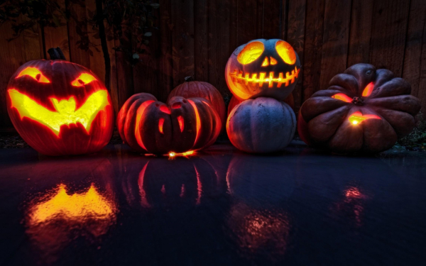 Тыквы - фонари на Хэллоуин