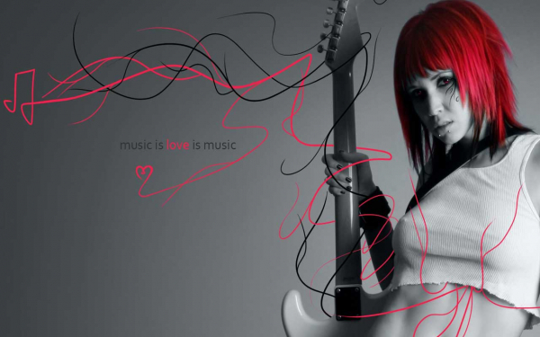 Эмо гитаристка