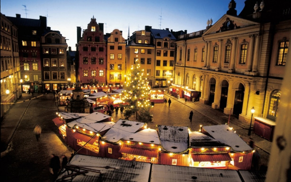 Рождественская ярмарка в Стокгольме