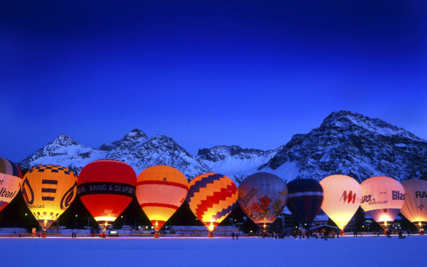 Зимний фестиваль воздушных шаров