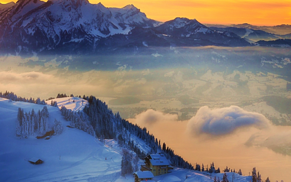 Зима в Швейцарии