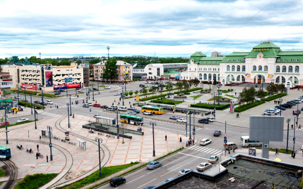 Железнодорожный вокзал Хабаровска