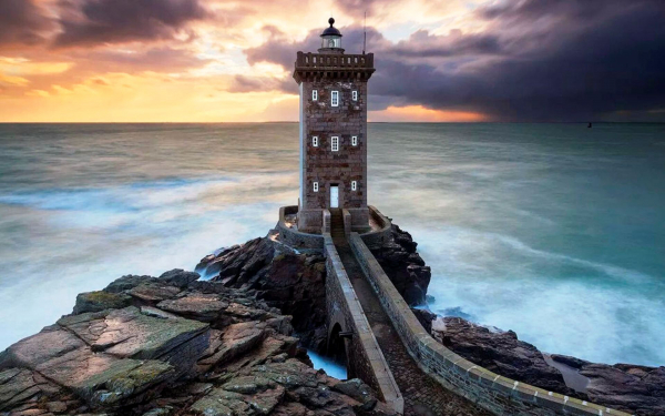 Маяк Керморван, Бретань, Франция