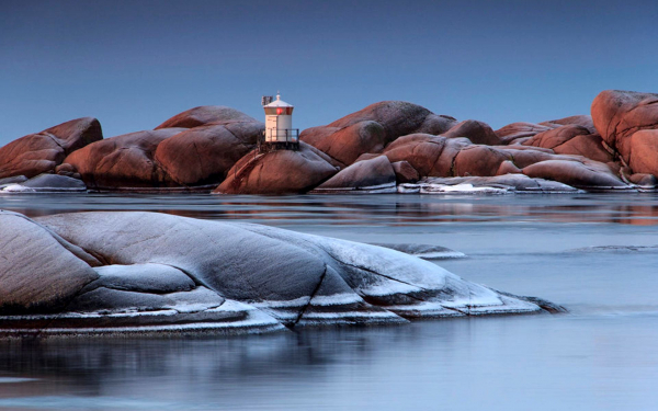 Маяк в городе Люсечиль, Швеция