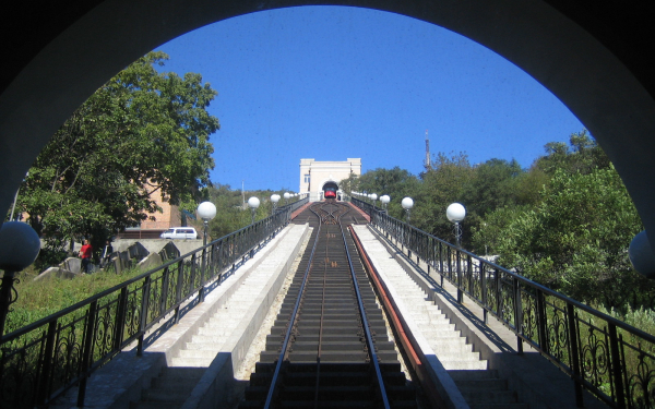 Фуникулер во Владивостоке.