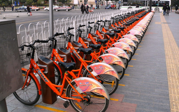Прокат велосипедов в Шанхае