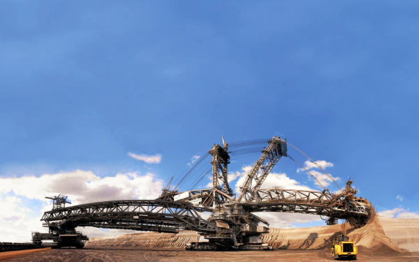 Самый большой  роторный зкскаватор Krupp Bagger 288