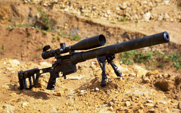 Бесшумная снайперская винтовка