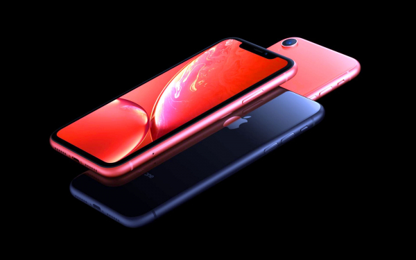 Айфон XR розовый черный