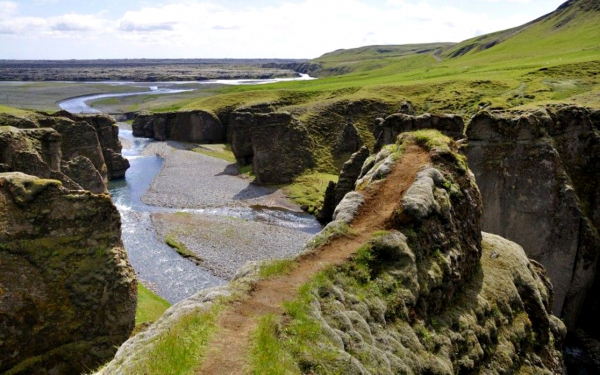 Каньон в Исландии