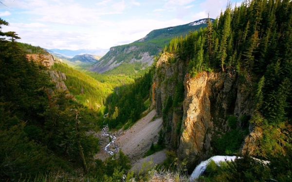 Ручей в таежном каньоне