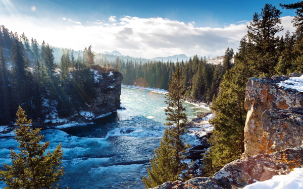 Таежный речной каньон