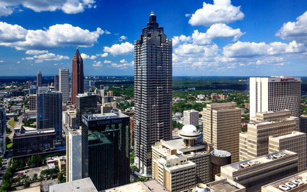Небоскребы Атланты штат Джорджия