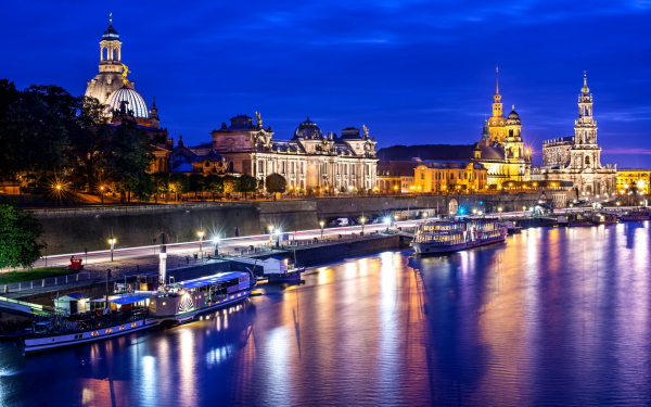 Ночной Дрезден