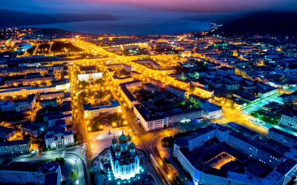 Ночной Магадан