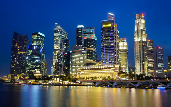 Ночной Сингапур
