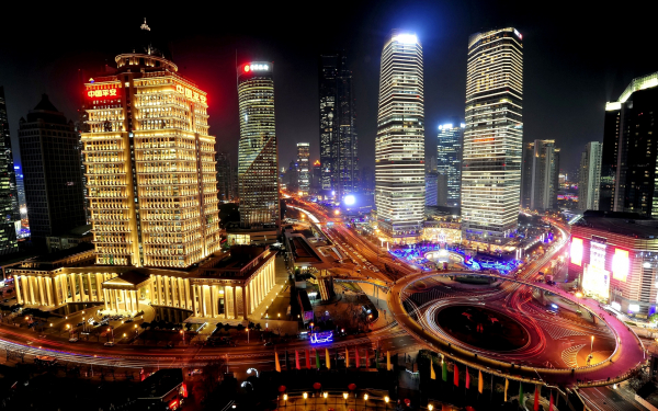 Ночной Шанхай